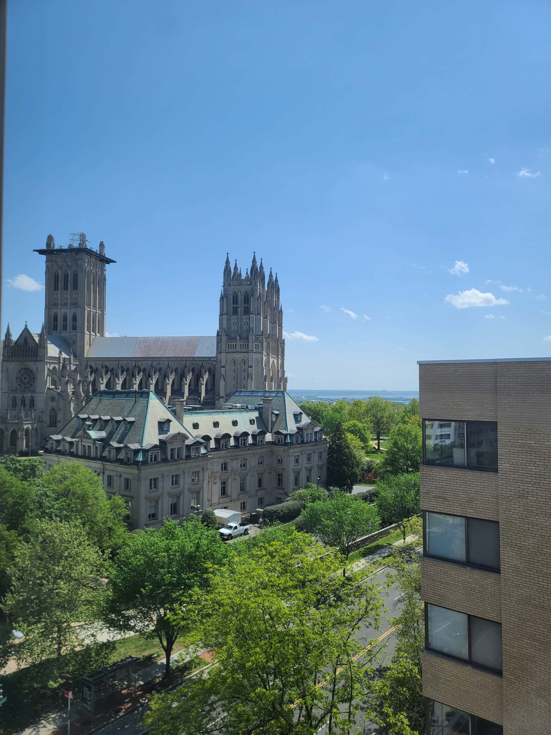 views of the cathedral from the building